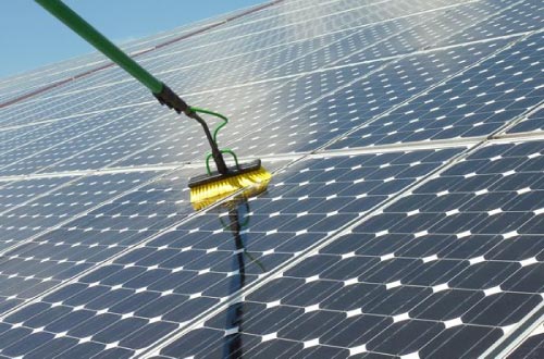 Limpieza placas solares